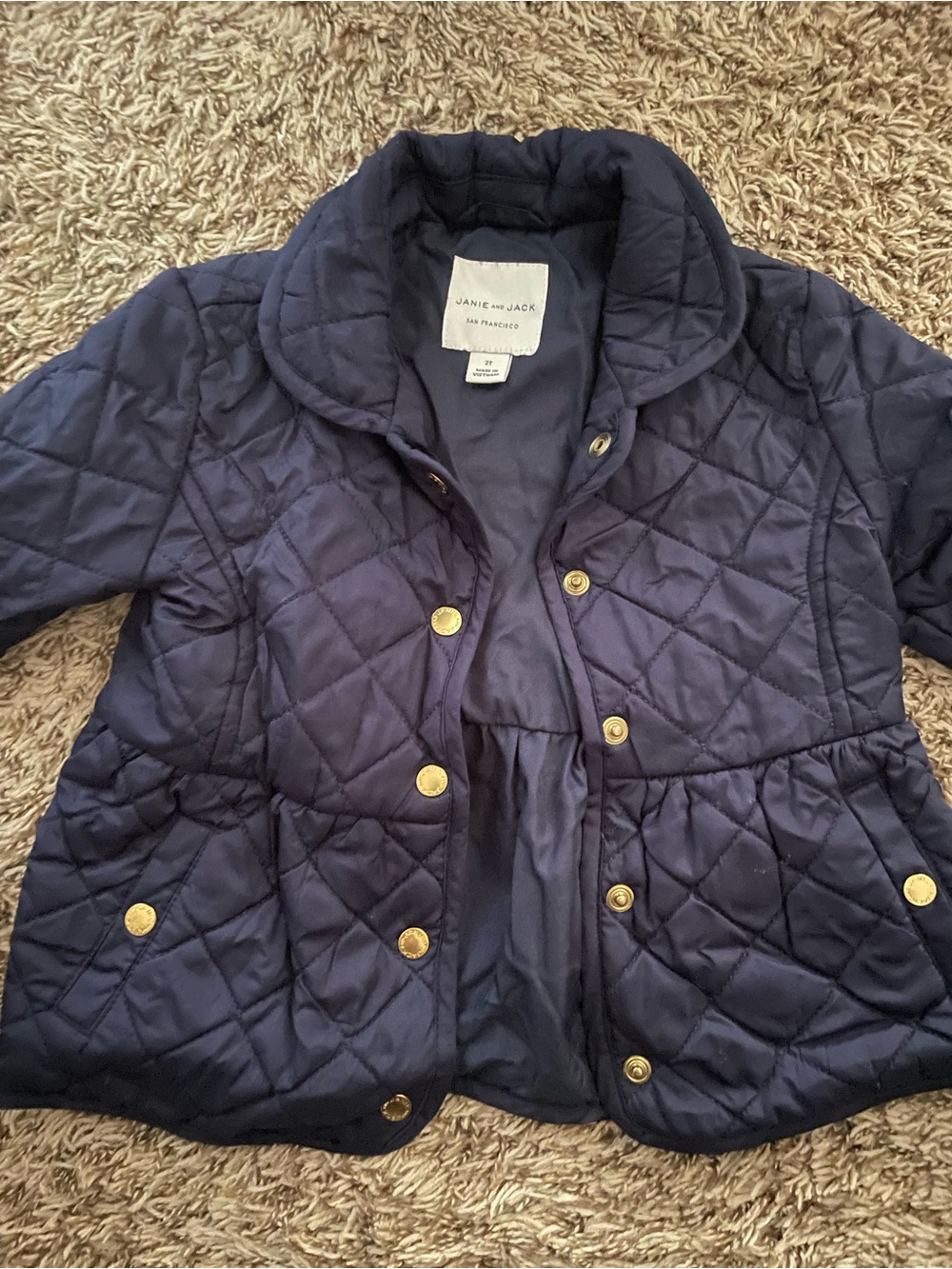 Janie and Jack peplum barn jacket size 2T